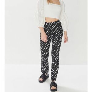 UO Casey Polka Dot Kick Flare Pants